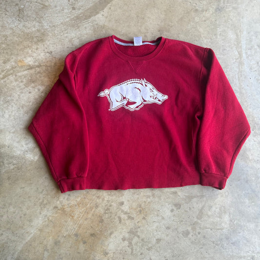 vintage Arkansas cropped crewneck