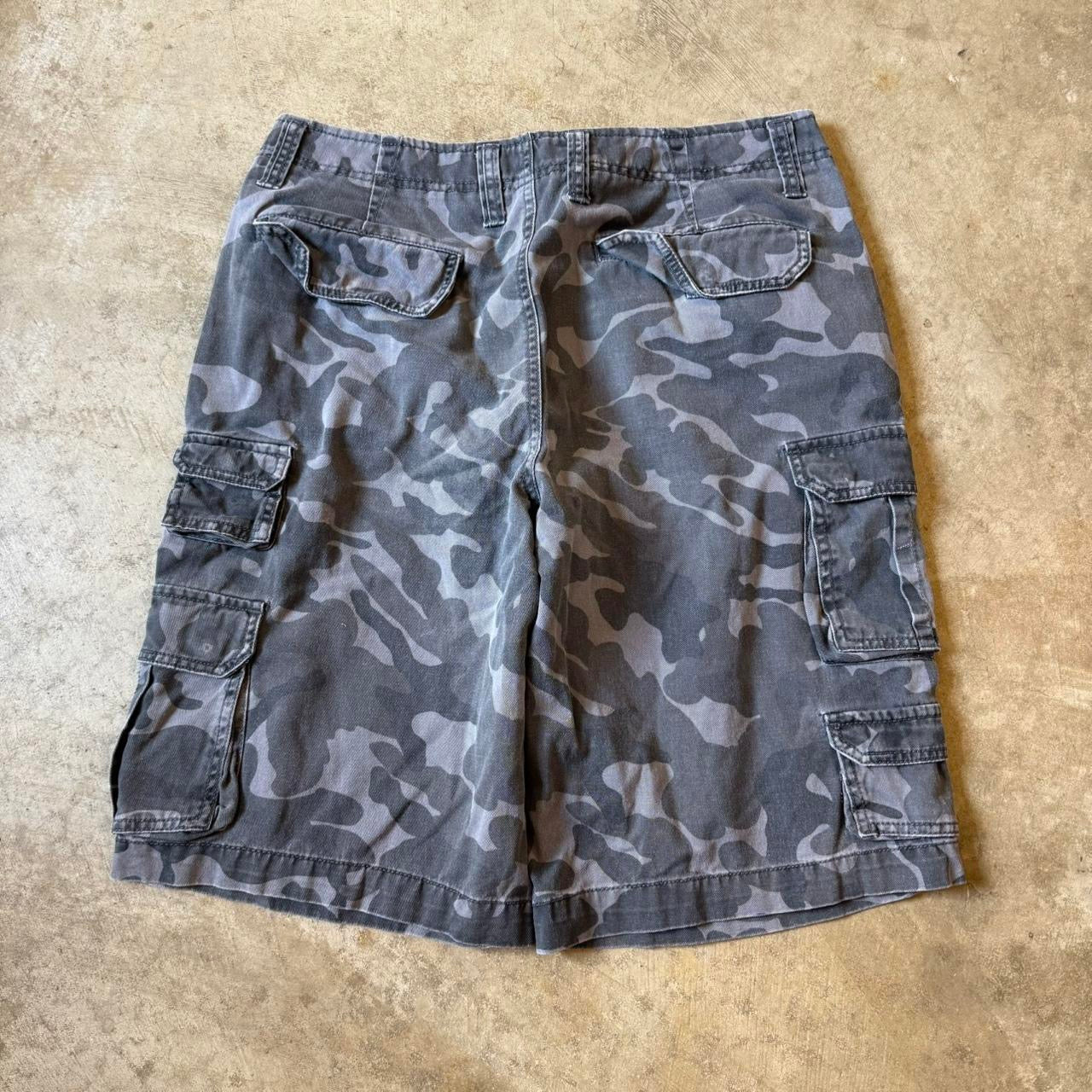 Y2K Camo Cargo Shorts