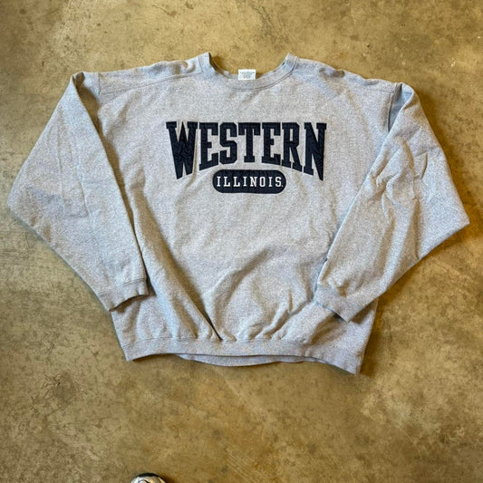 90's Western Illinois Reverse Weave Crewneck