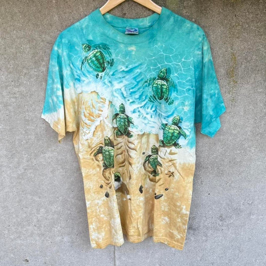 1996 Liquid Blue Turtle Beach Shirt