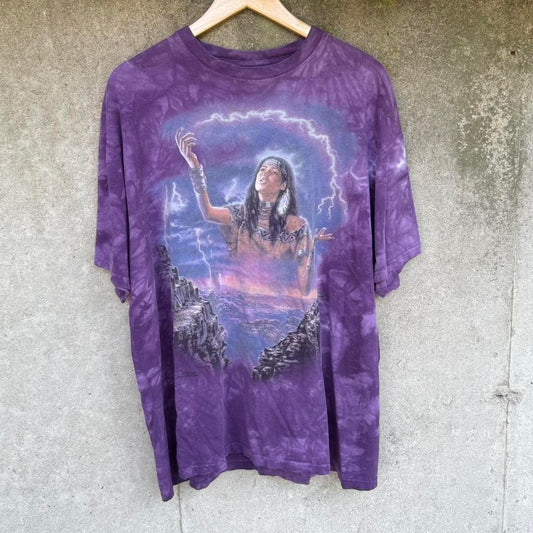 90's The Mountain Purple Tee