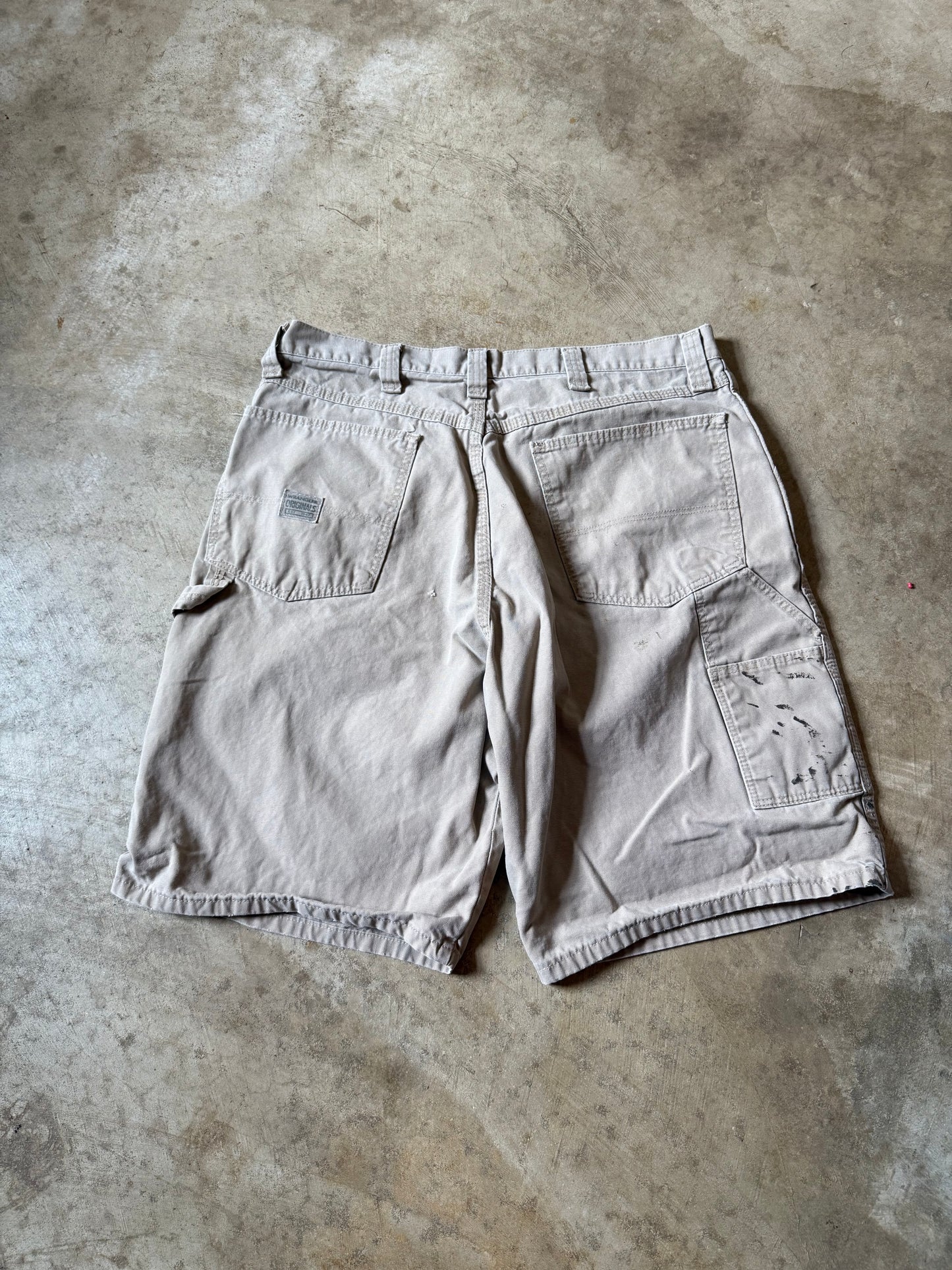 Distressed Wrangler Cargo Shorts